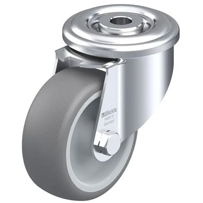 KERÉK GUMI FUTÓFEL. HÁTFURATOS D080 BEÁLLÓ BLICKLE LER-TPA 80G VILLÁS KEREKEK