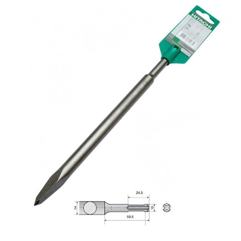 SDS PLUS HEGYES VÉSŐ 250mm HENGERES SZÁR HIKOKI 751590 BETON,KŐZET ÉS CSEMPEVÉSŐK SDS PLUS HEGYES VÉSŐ 250mm HENGERES SZÁR HIKOKI 751590 BETON,KŐZET ÉS CSEMPEVÉSŐK