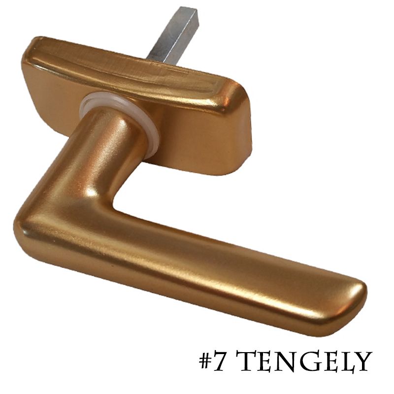 ABLAK FÉLKILINCS SZERELT #7 ALU-F3 ARANY SZÍN ROTO R300 ABLAK-ERKÉLYAJTÓ KILINCS