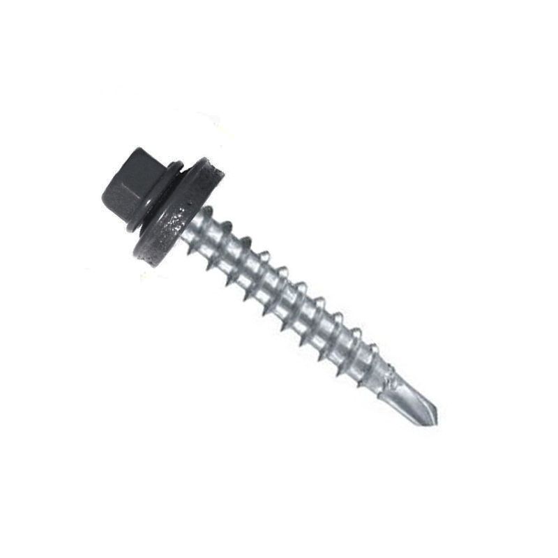 L.CSAV.FÁHOZ ÖNF. HLF D4.8*35 ALÁTÉTES ANTRACIT IMPORT-ODT RAL7016 FASZERKEZETI CSAVAR