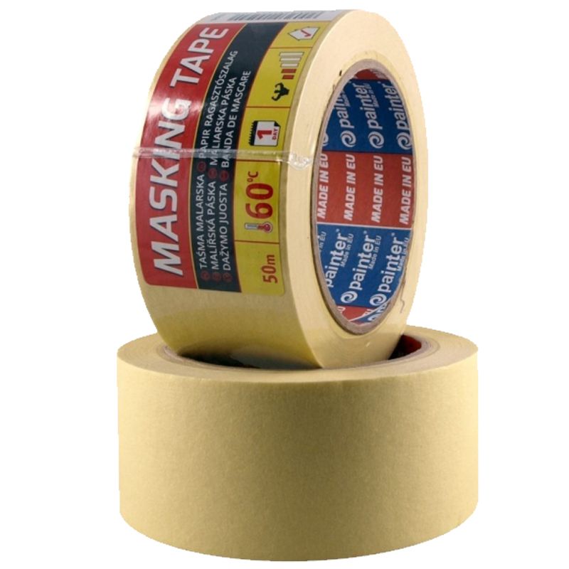 KITAKARÓ SZALAG 19mm*50M KREPP SÁRGA FESTŐSZALAG PAINTER TAS0590 SZALAGOK