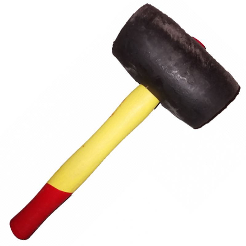 GUMIKALAPÁCS 1.0kg NYELEZETT FA NYÉLLEL MAGYAR