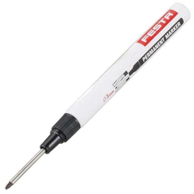 IPARI JELÖLŐ D03*30mm FEKETE FURAT JELÖLÉSHEZ FÉM,FA KŐ FESTA FE13246F