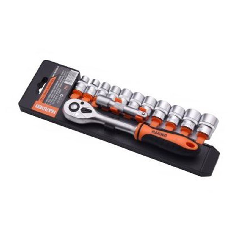 DUGÓKULCS KÉSZLET 3/8col 13 db-os 8-19 HARDEN HD-510015 SZERSZÁM-KULCSOK