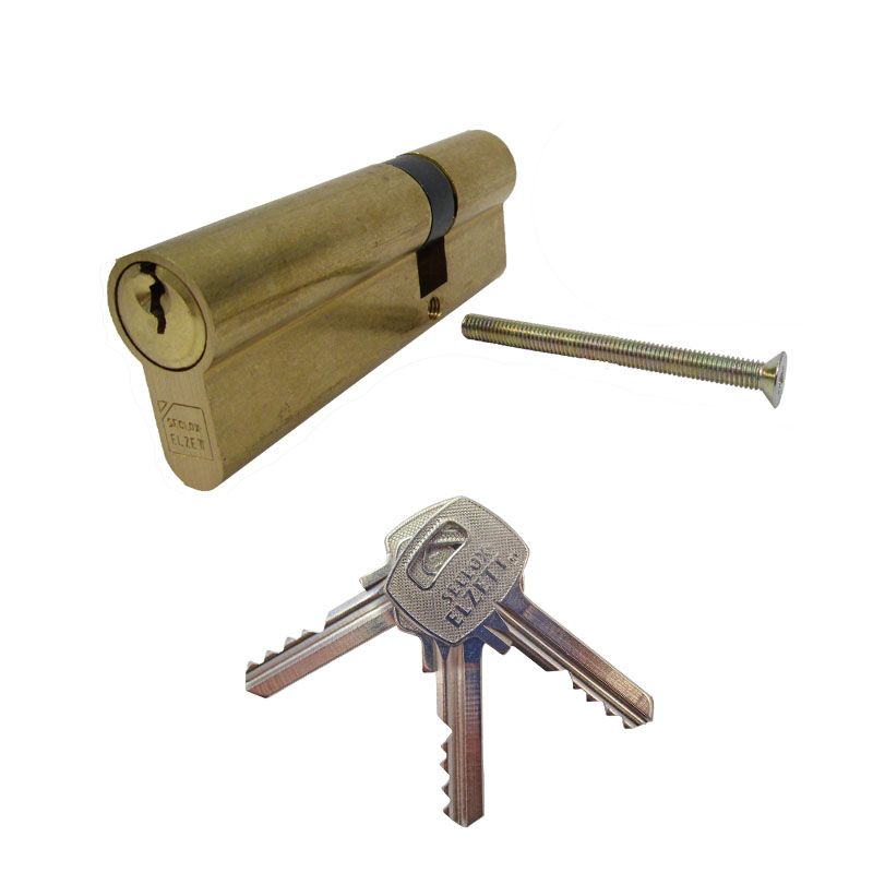 CIL.ZÁRBETÉT FOGAZOTT 30/40 SÁRGARÉZ 3KULCSOS DORMAKABA 757-02 AJTÓZÁR