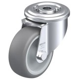 KERÉK GUMI FUTÓFEL. HÁTFURATOS D080 BEÁLLÓ BLICKLE LER-TPA 80G VILLÁS KEREKEK