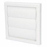 SZELLŐZŐZSALU MŰANYAG FALI D100mm CSŐRE 154*110mm KÜLSŐ VENTS MV 100VJ ABS SZELLŐZÉSTECHNIKA