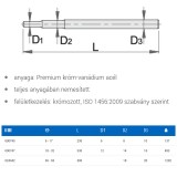 UNIOR 600745 CSŐKULCS HAJTÓVAS 6-10 230mm 215.1/2  SZERSZÁM-KULCSOK