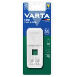 AKKUTÖLTŐ 2AA AKKU NÉLKÜL MINI VARTA 57656101401 ELEMEK ÉS TÖLTŐK