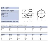 MAGAS ZÁRTANYA M05 /5/ DIN 1587 HG. -GÖMB FORMA IMPORT ANYACSAVAR