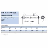HERNYÓCSAVAR BK M10*80 DIN 913-45H NAT. LAPOS IMPORT METRIKUS CSAVAROK